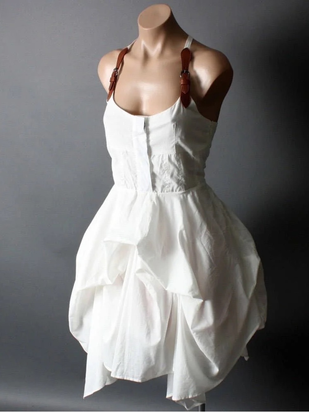 All saints melody parachute cotton white dress nwt xs 2